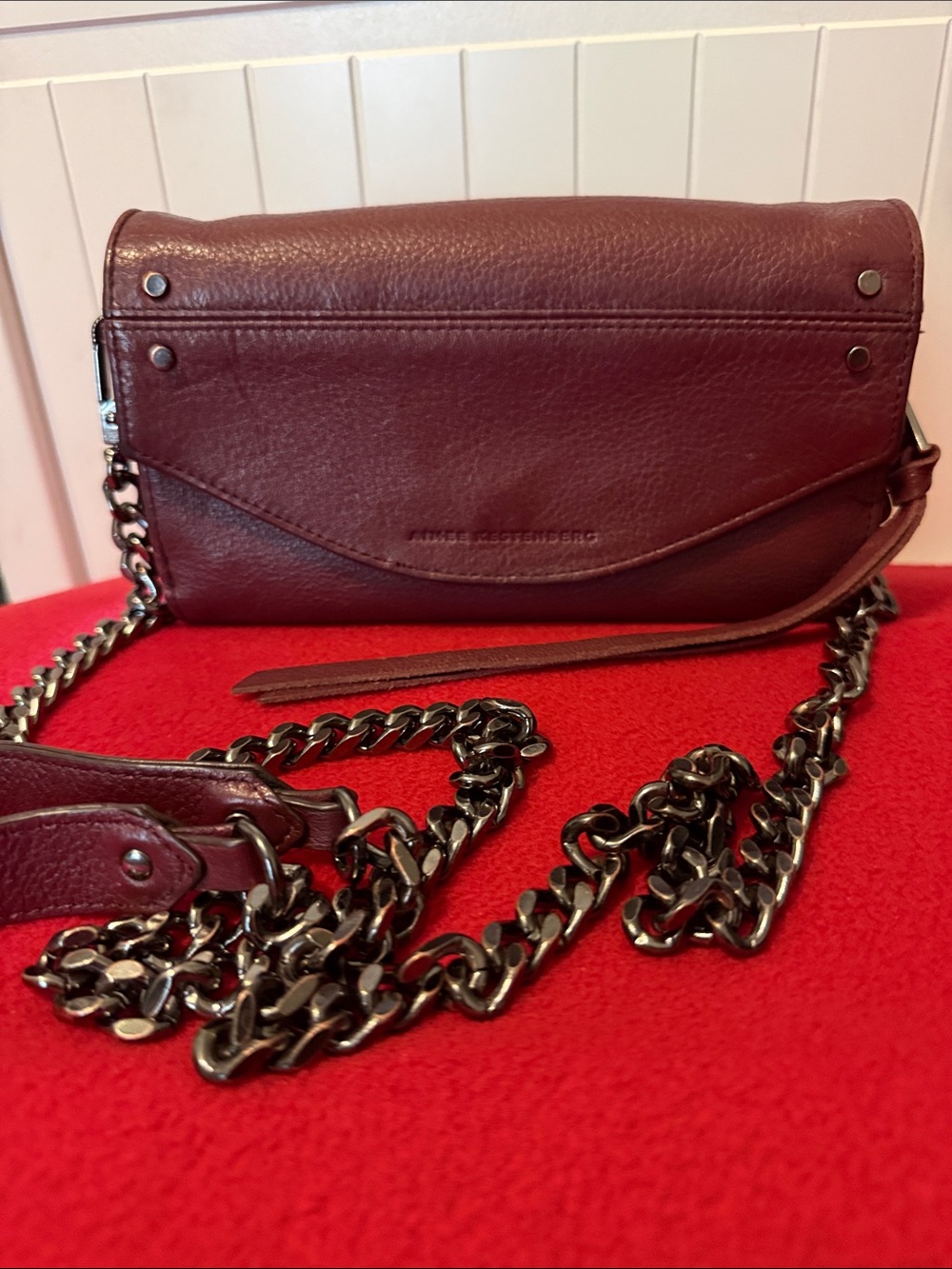 AIMEE KESTENBERG Delancey Leather Clutch Purse Wallet Crossbody